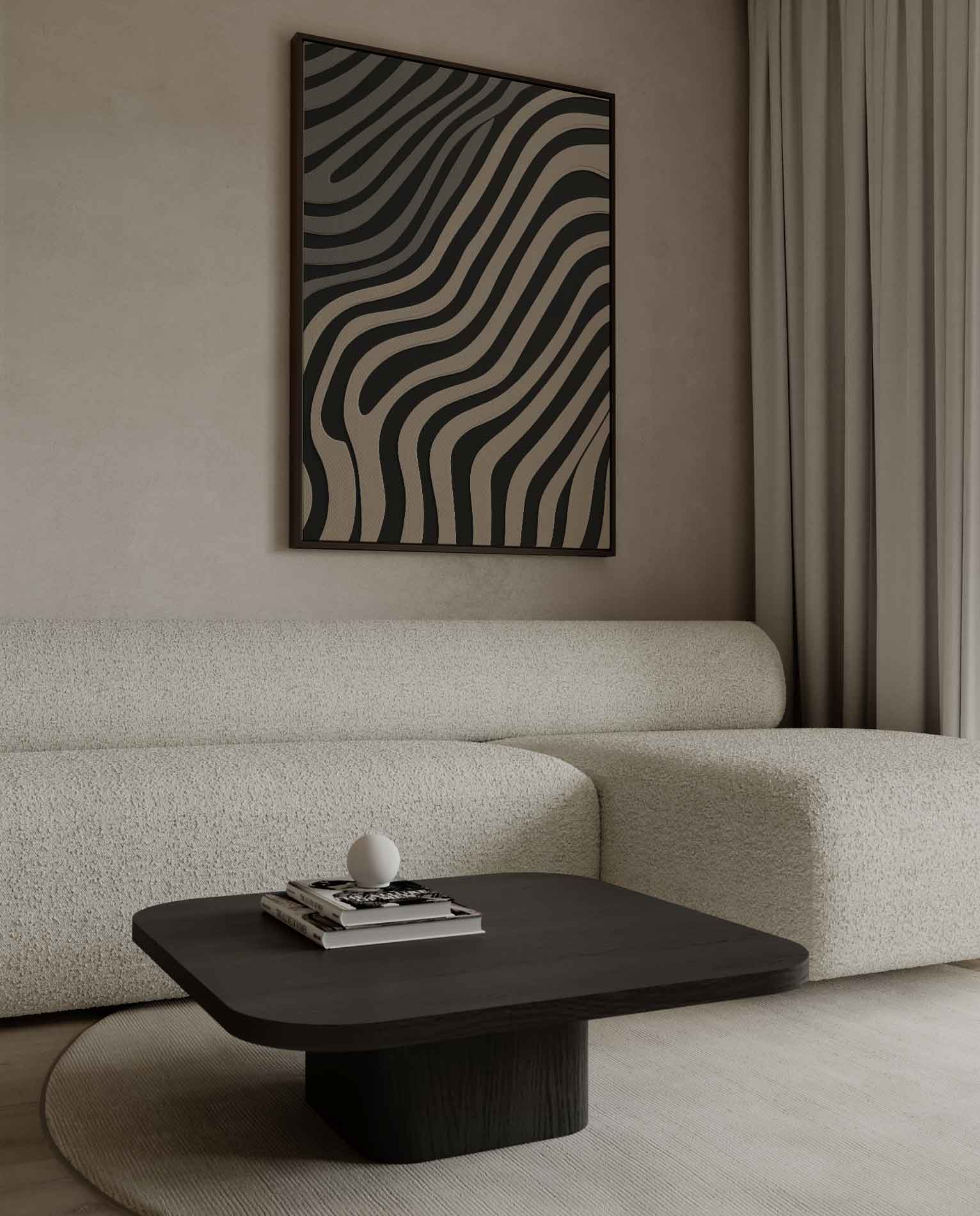 Golvend Ritme Wandkunst Kunstwerk-canvas-dibond-plexiglas-wanddecoratie-WallArtistic