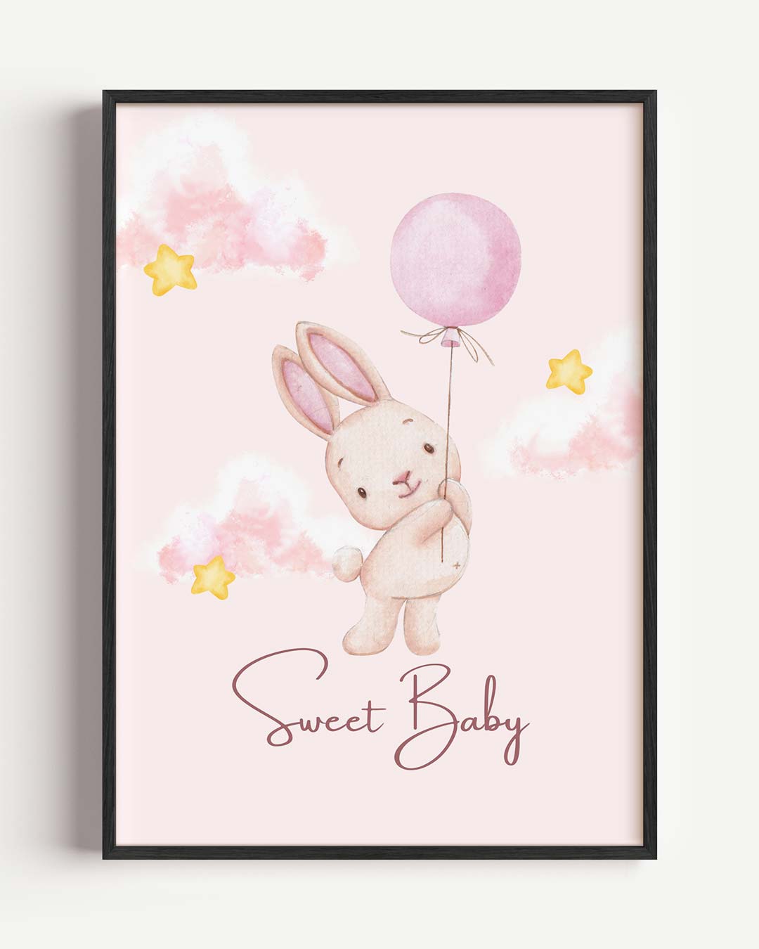 Schattige Konijn Kinderkamer Poster-WallArtistic