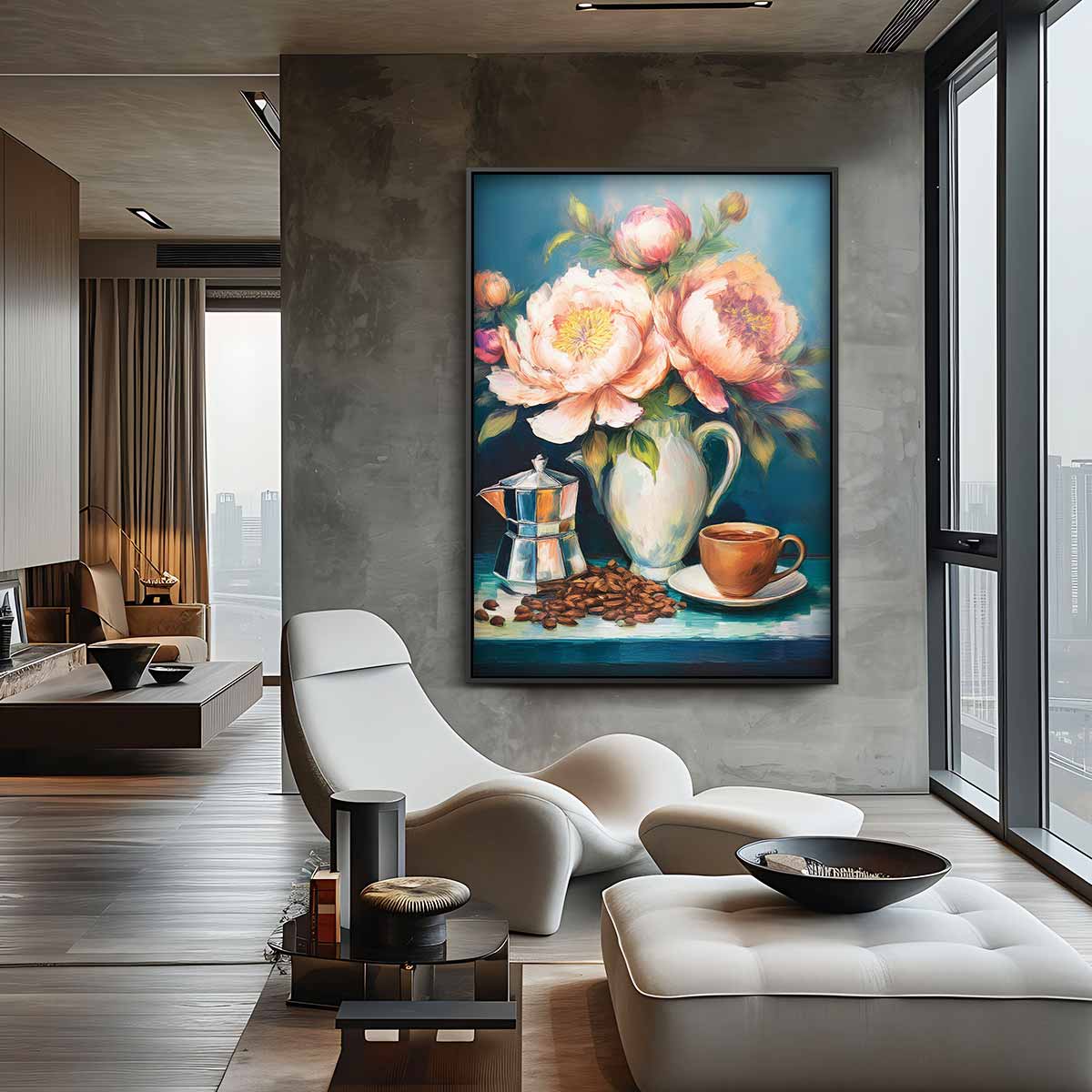 Abstract kunstwerk Kunstwerk-canvas-dibond-plexiglas-wanddecoratie-WallArtistic