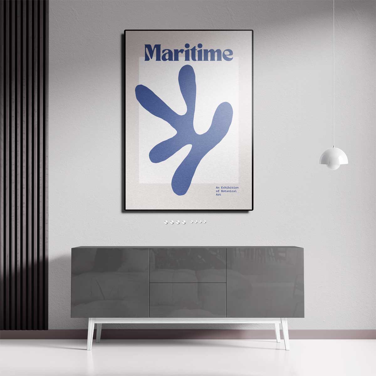 Maritieme Botanische Kunst Kunstwerk-canvas-dibond-plexiglas-wanddecoratie-WallArtistic