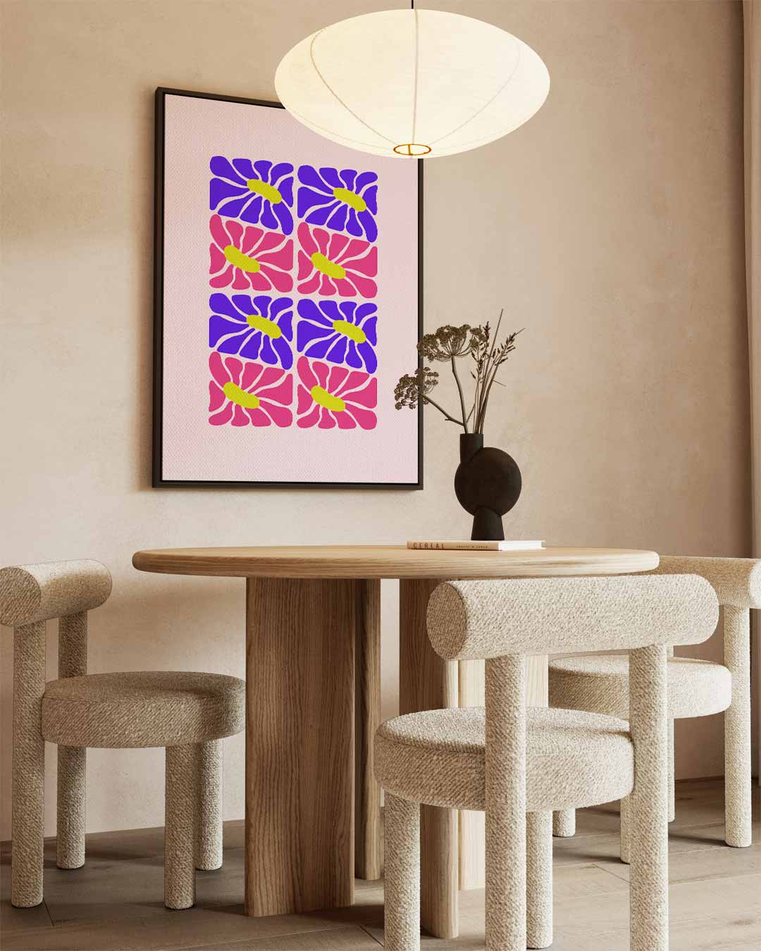 Kleurrijke Bloemenpracht Kunstwerk-canvas-dibond-plexiglas-wanddecoratie-WallArtistic
