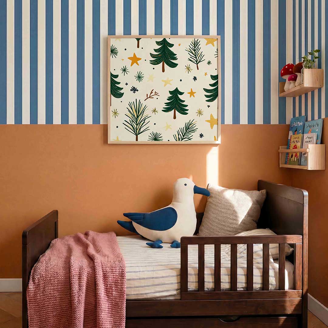Kerstbomen en sterren Poster