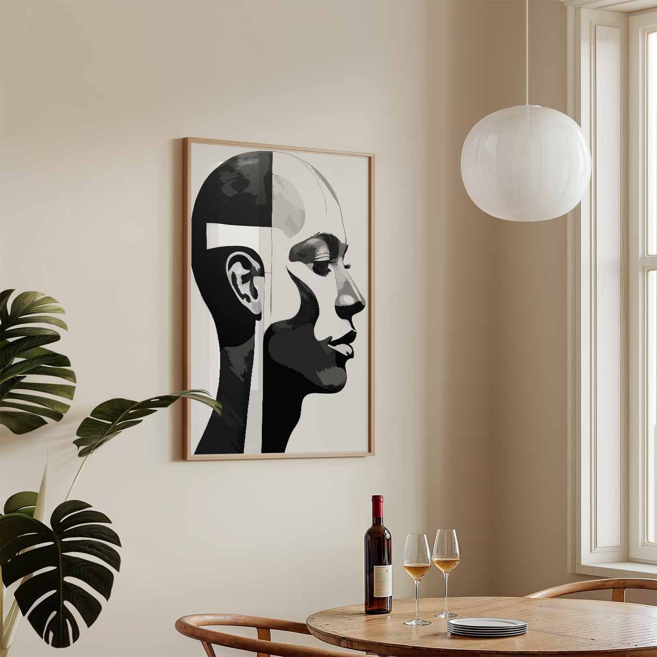Moderne Contrasten Portret Poster