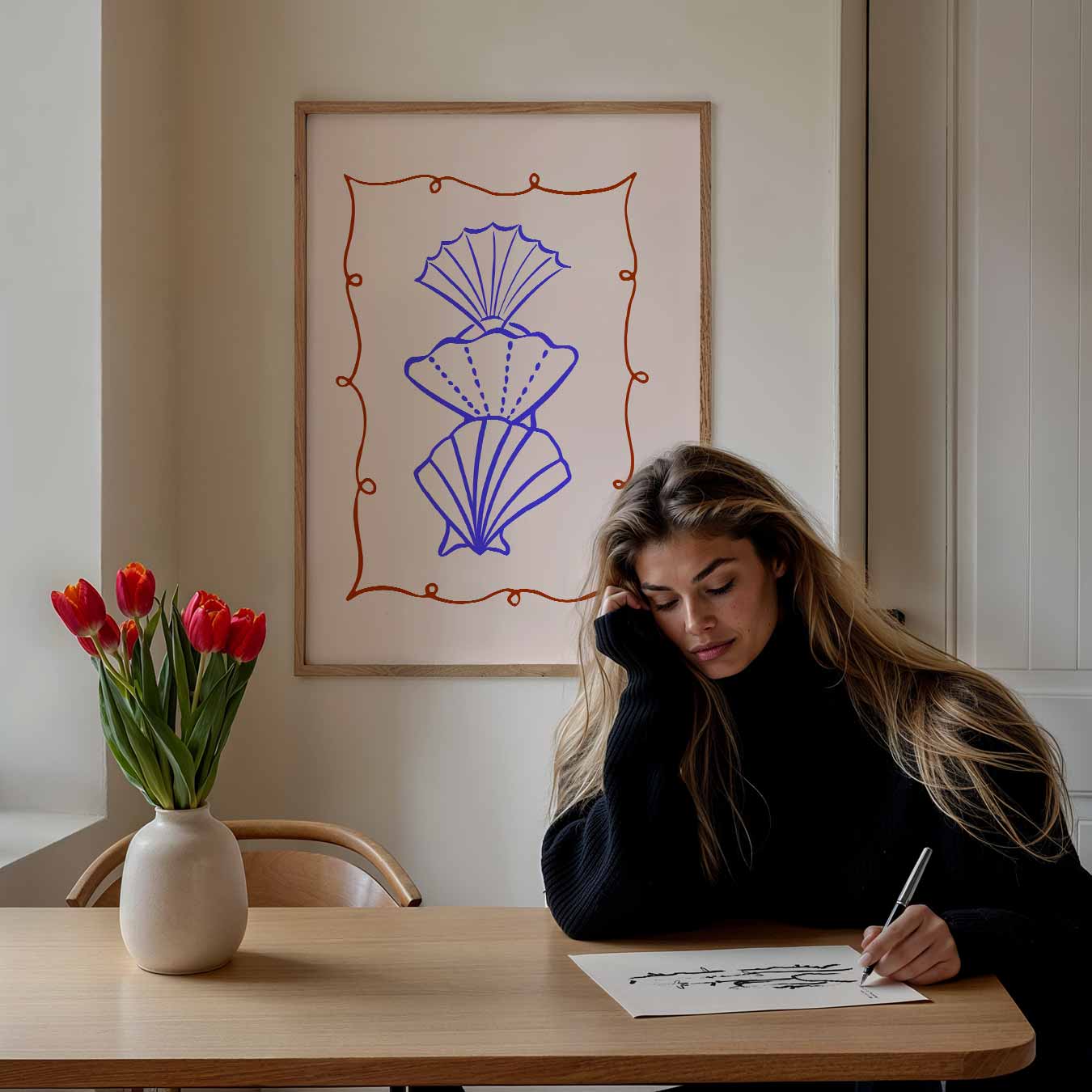 Artistieke Schelpen Poster-WallArtistic