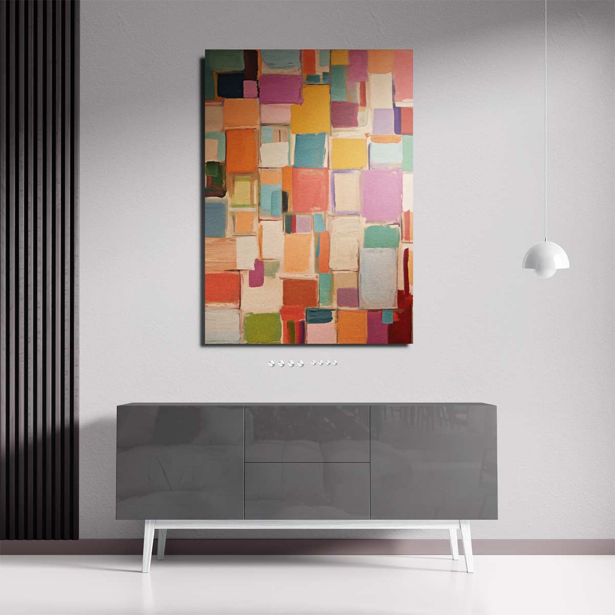 Kleurrijke Harmonie Kunstwerk-canvas-dibond-plexiglas-wanddecoratie-WallArtistic
