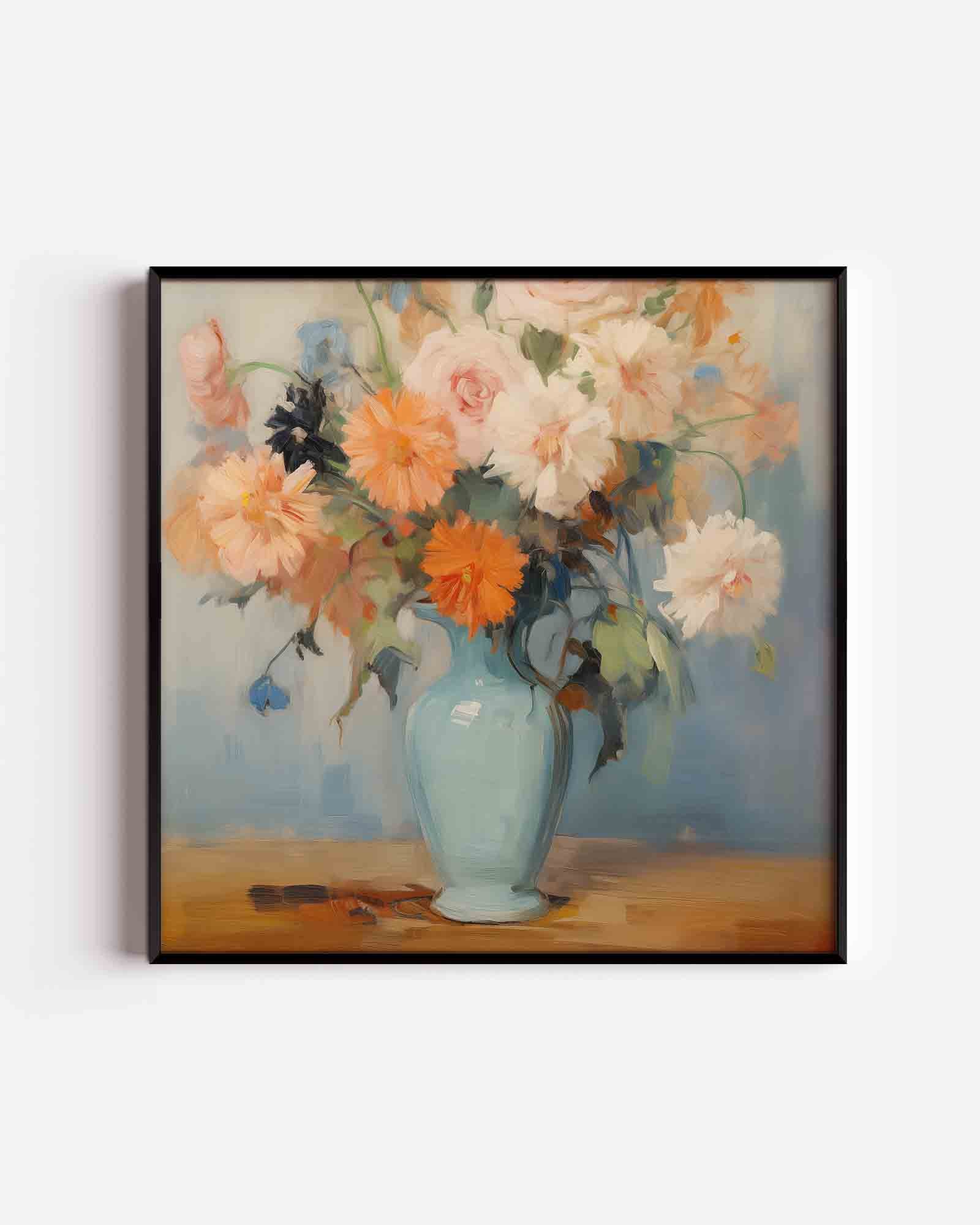 Bloemen in vaas Poster