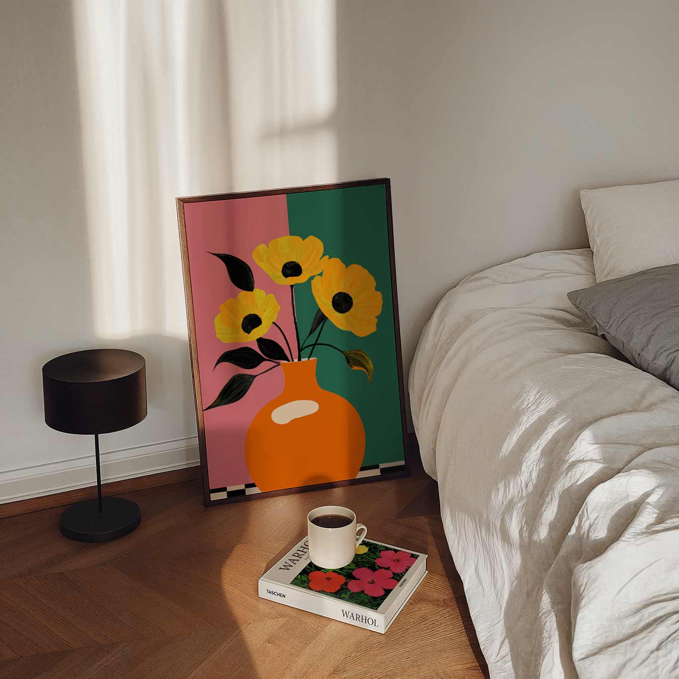 Stijlvolle Bloemenvaas Poster