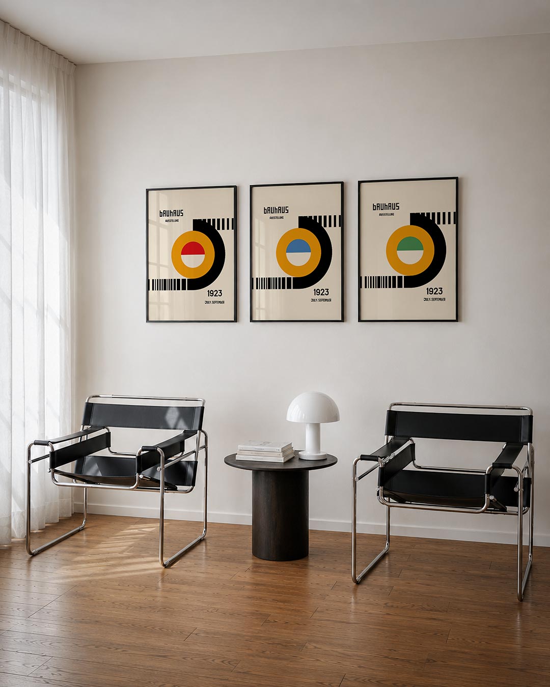 Kleurrijke cirkelcompositie Posterset