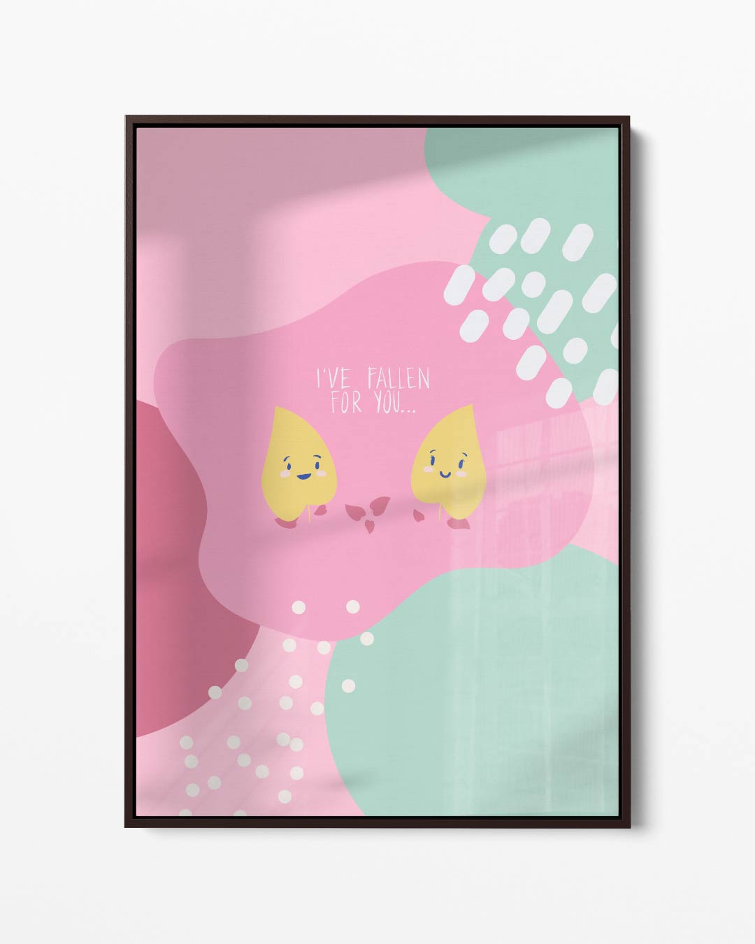 Liefdevolle Bladeren Kunstwerk-canvas-dibond-plexiglas-wanddecoratie-WallArtistic