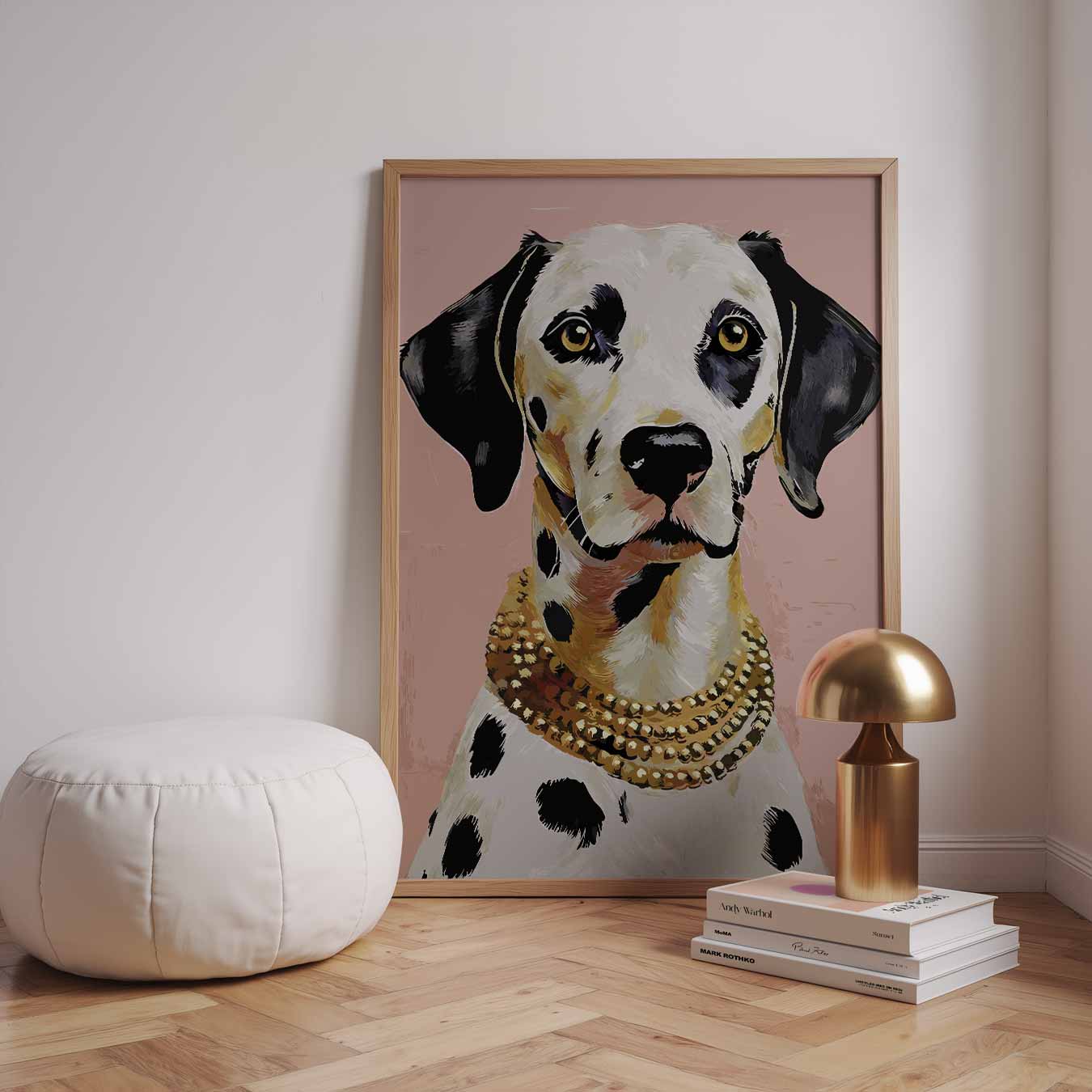 Stijlvolle Dalmatier Portret Poster