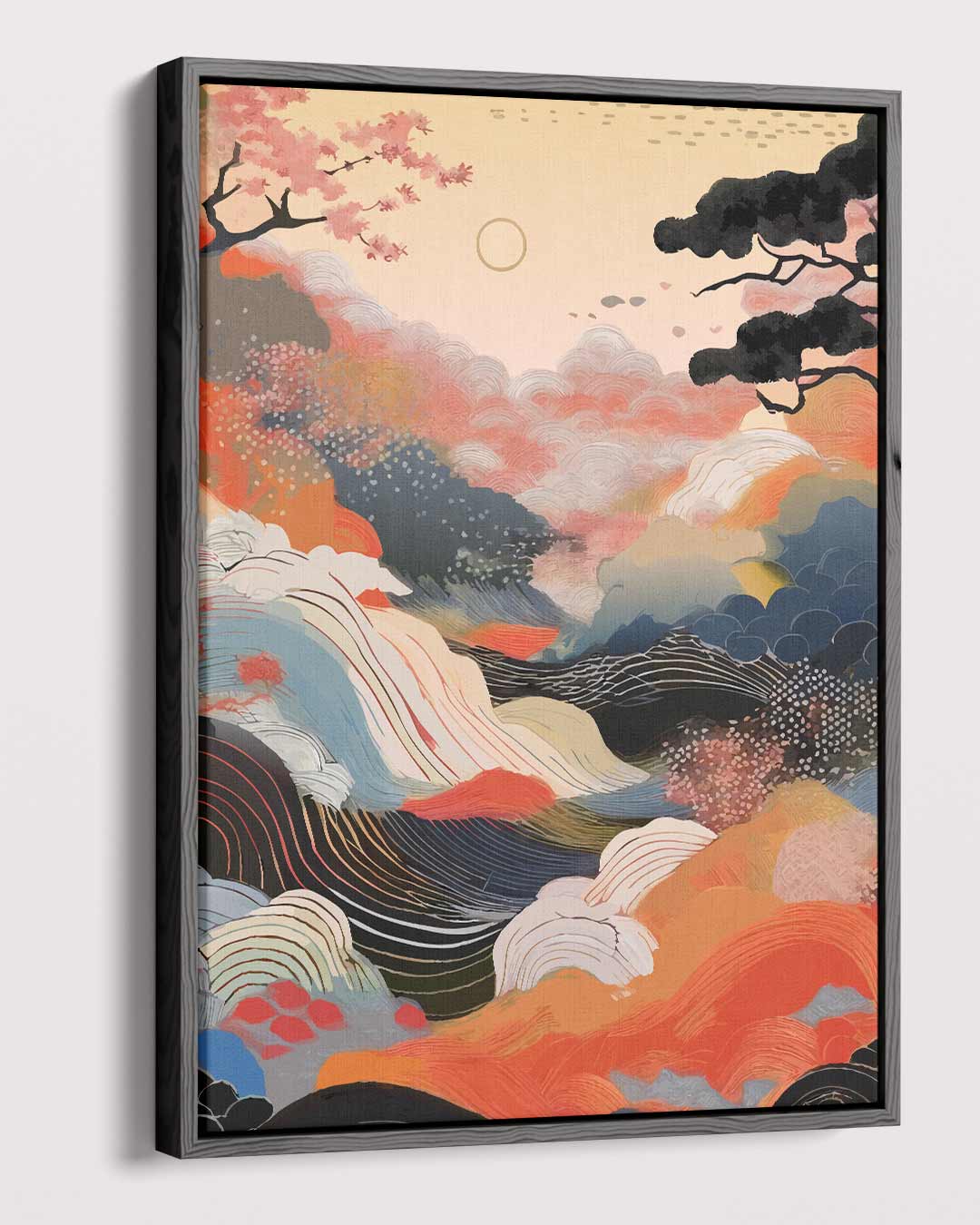 Kleurrijke Horizon Kunstwerk-canvas-dibond-plexiglas-wanddecoratie-WallArtistic