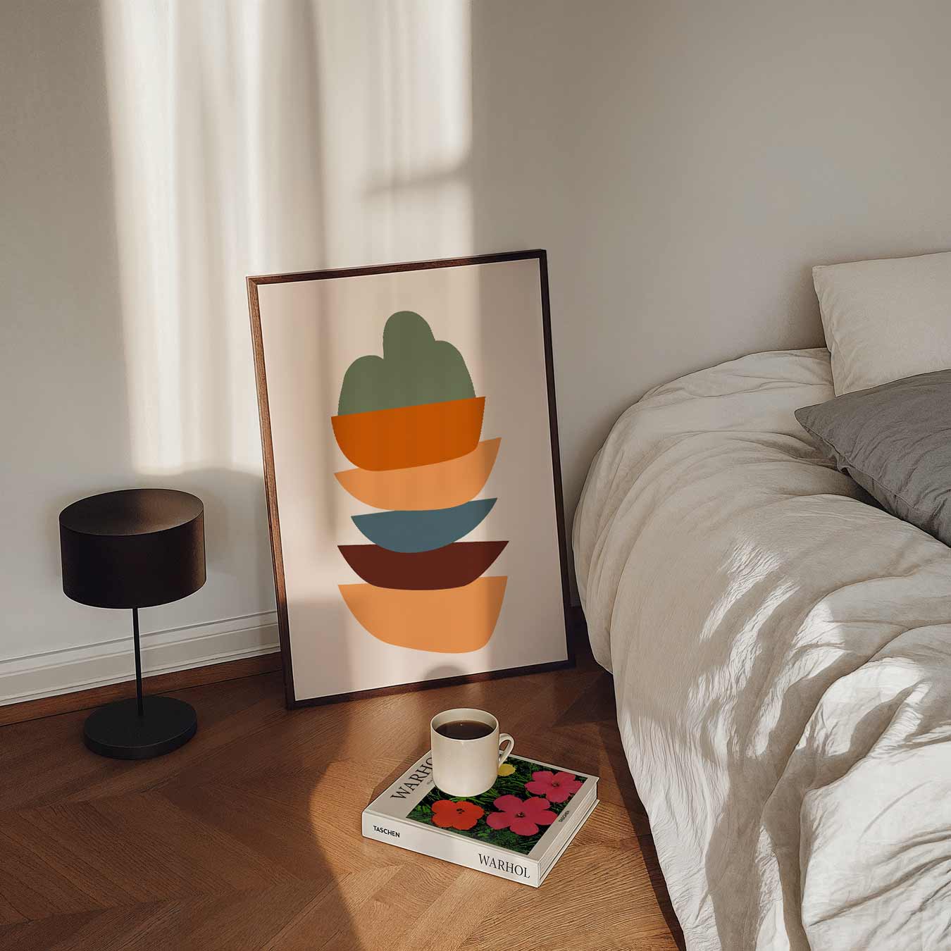 Kleurrijke Abstracte Vormen Poster-WallArtistic