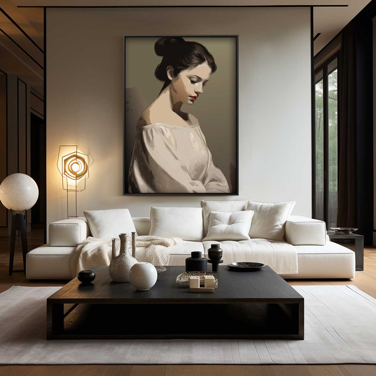 Elegante Dromerigheid Kunstwerk-canvas-dibond-plexiglas-wanddecoratie-WallArtistic