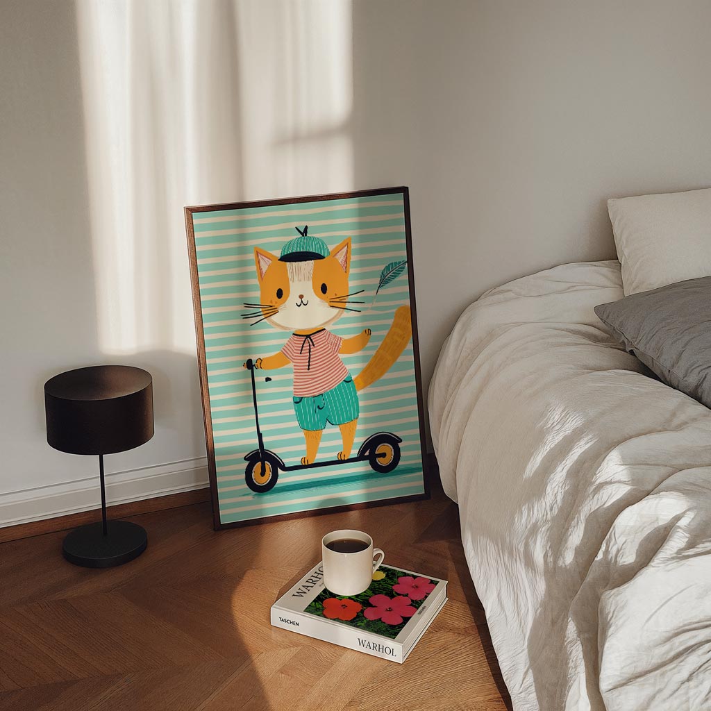Kat op Step Poster