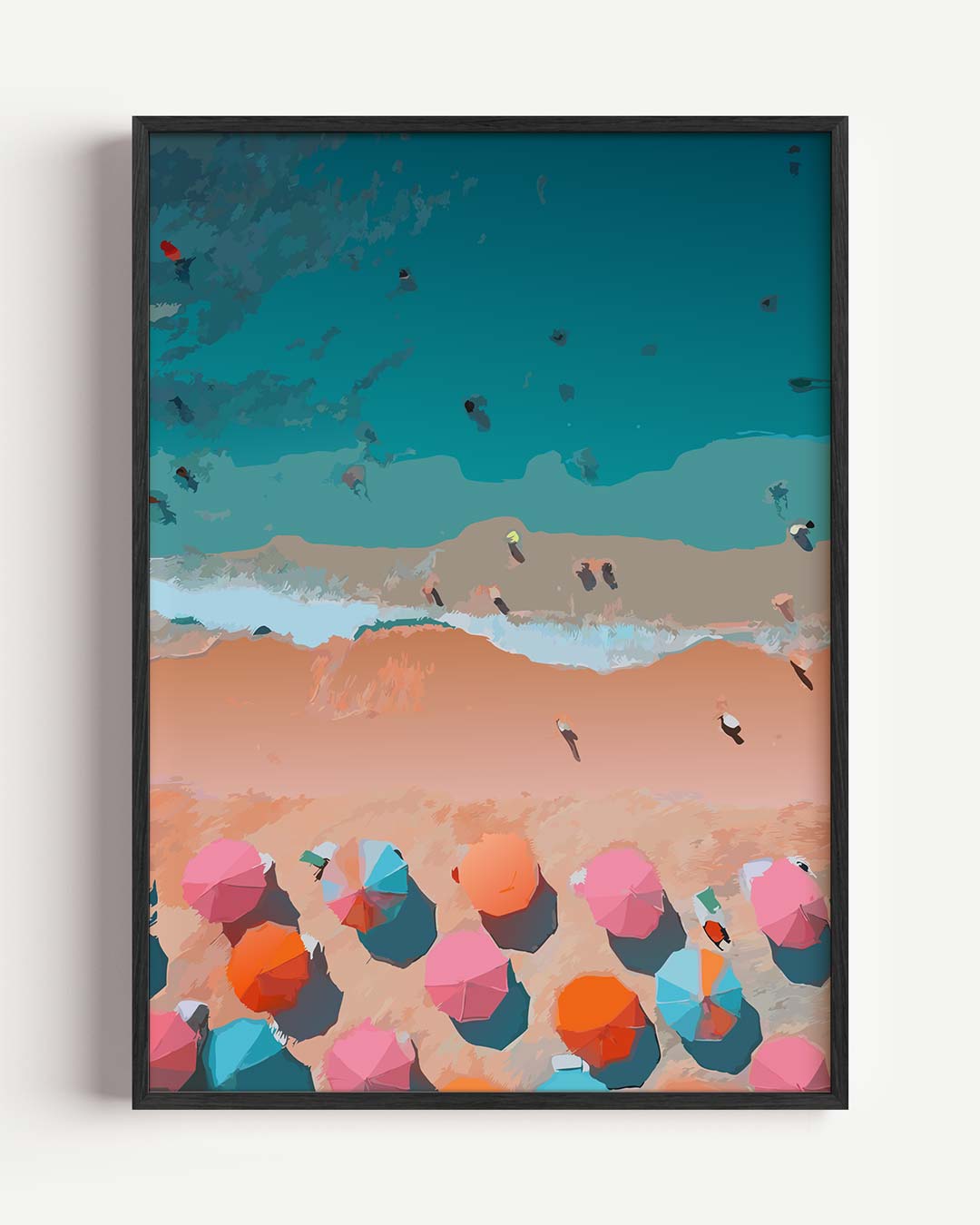 Zonsondergang aan het Strand Poster-WallArtistic