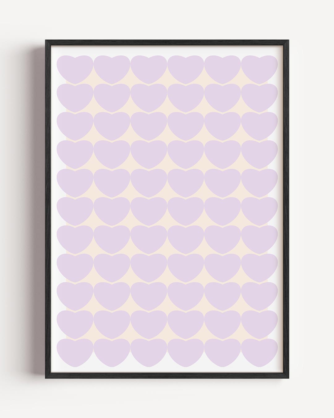 Pastel Harten Wanddecoratie Poster-WallArtistic