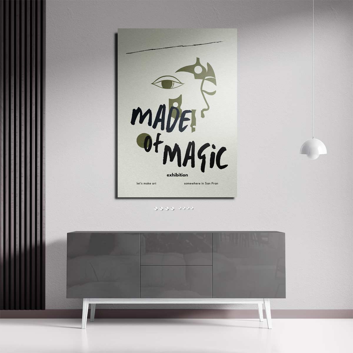 Made of Magic kunsttentoonstelling poster