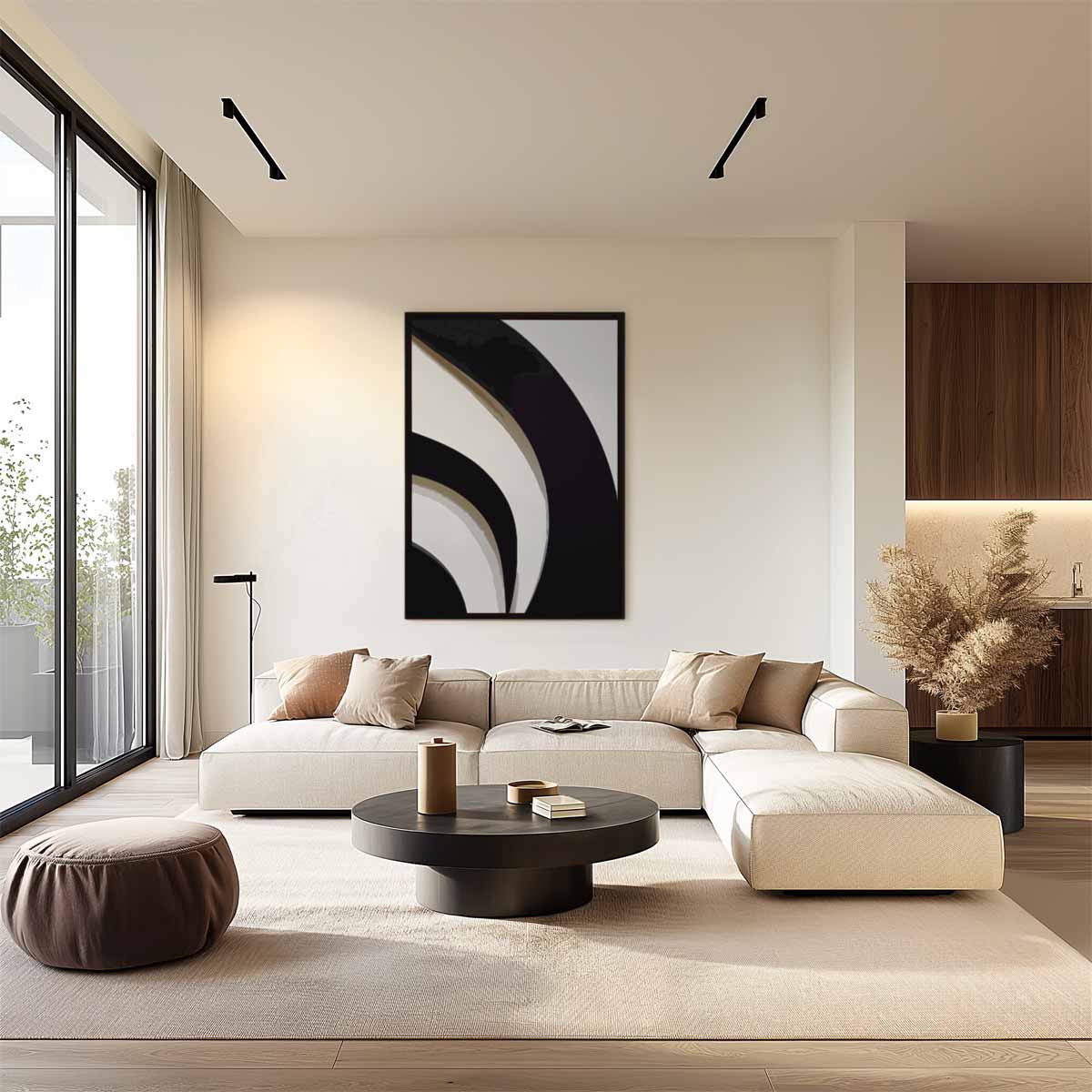 Abstracte Vluchtigheid Kunstwerk-canvas-dibond-plexiglas-wanddecoratie-WallArtistic