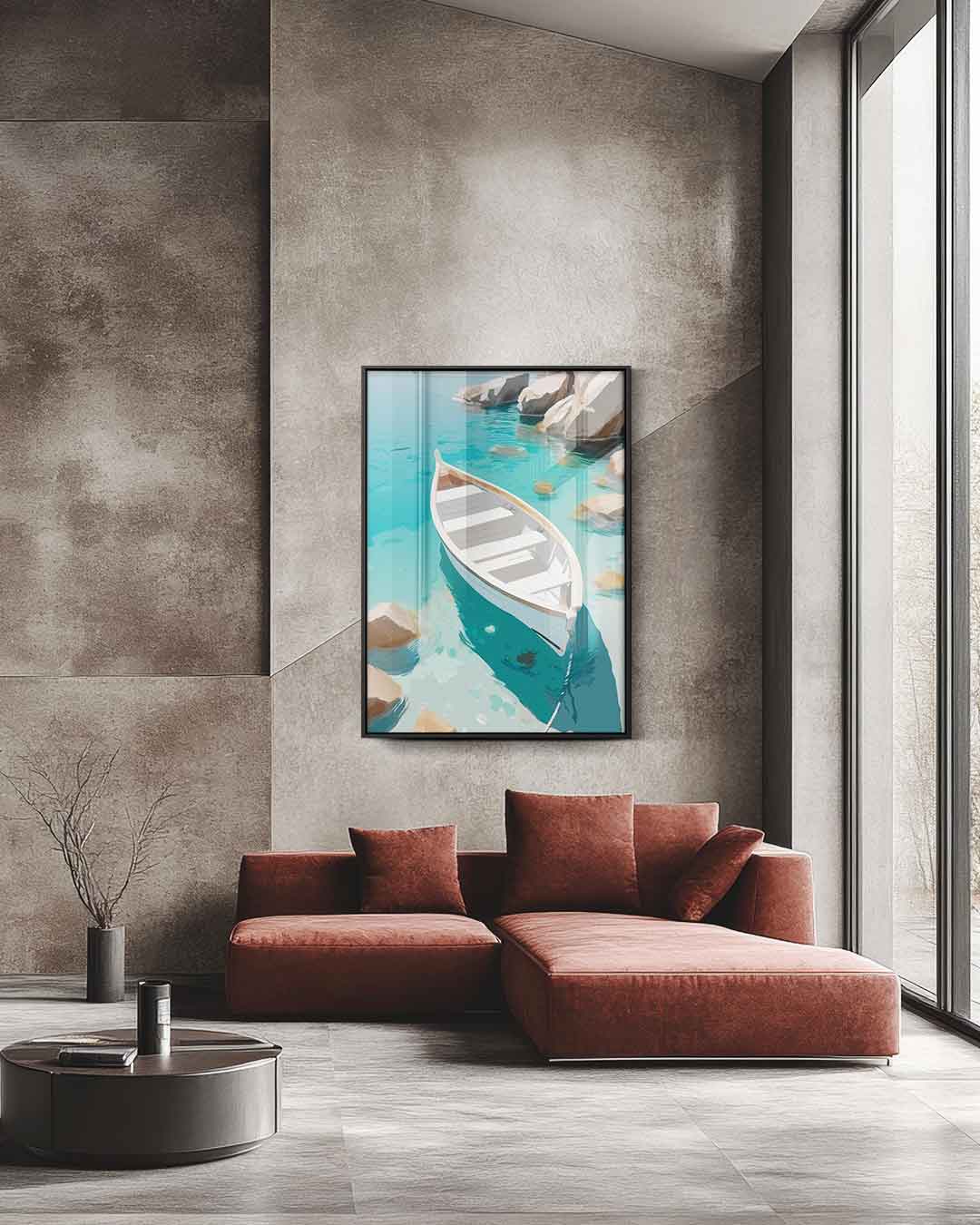 Rust op de Golven Kunstwerk-canvas-dibond-plexiglas-wanddecoratie-WallArtistic