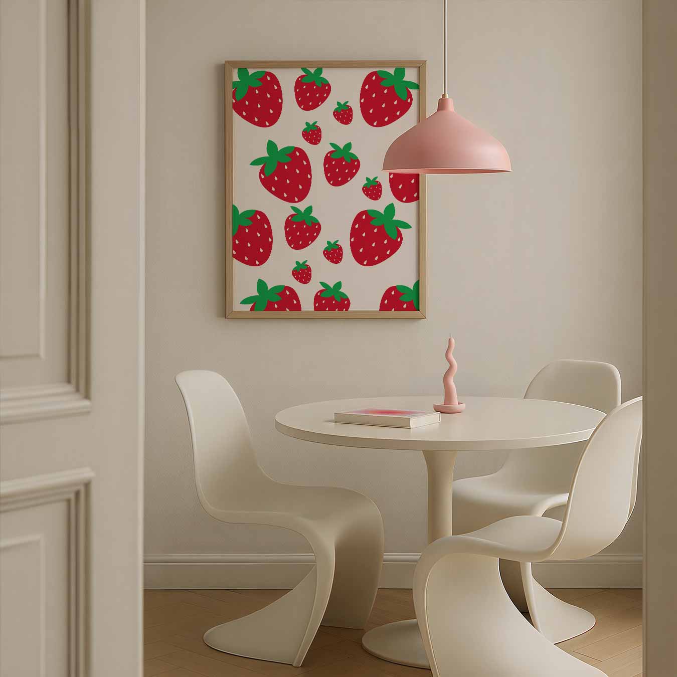 Zoete Aardbeien Behangposter