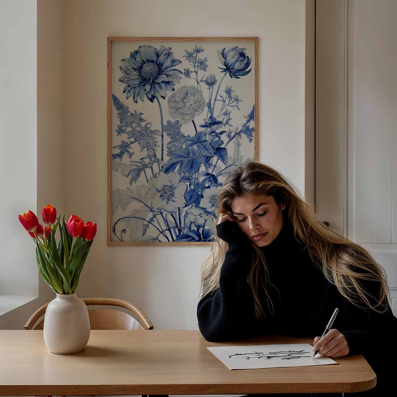 Botanische Bloemenpracht Poster-WallArtistic