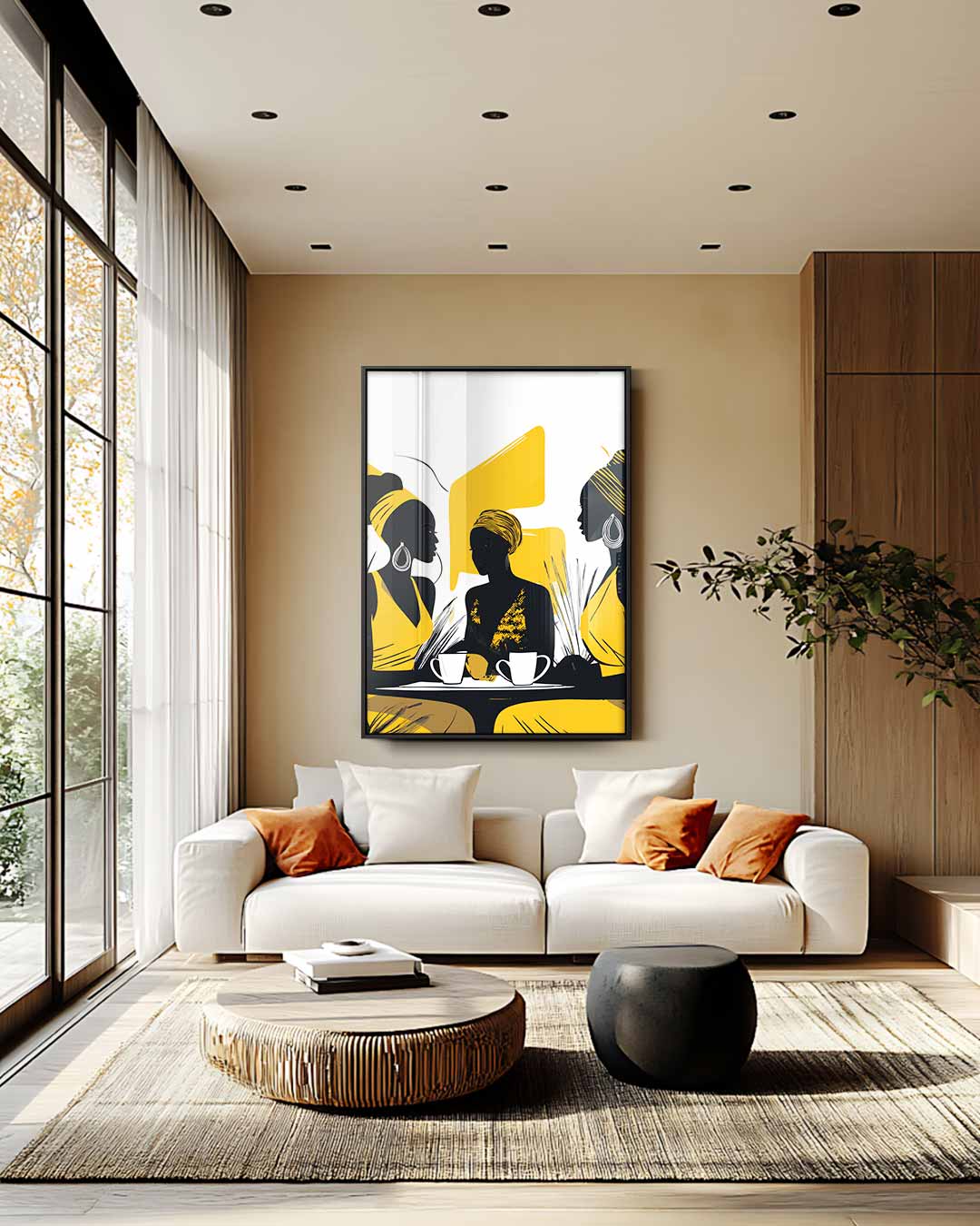 Gezellig Onderonsje Kunstwerk-canvas-dibond-plexiglas-wanddecoratie-WallArtistic