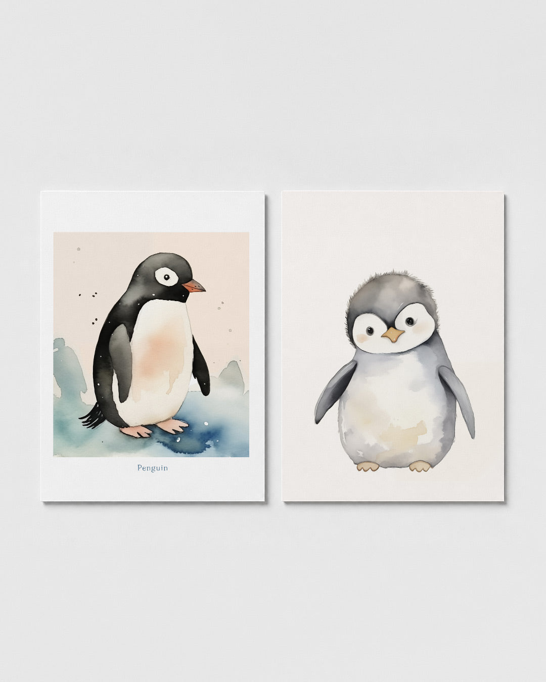 Zachte pinguïn vormen Posterset