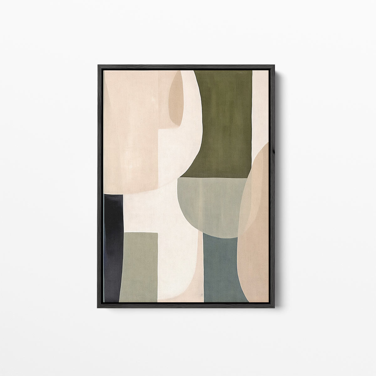Abstracte Harmonie in Aardetinten Kunstwerk-canvas-dibond-plexiglas-wanddecoratie-WallArtistic