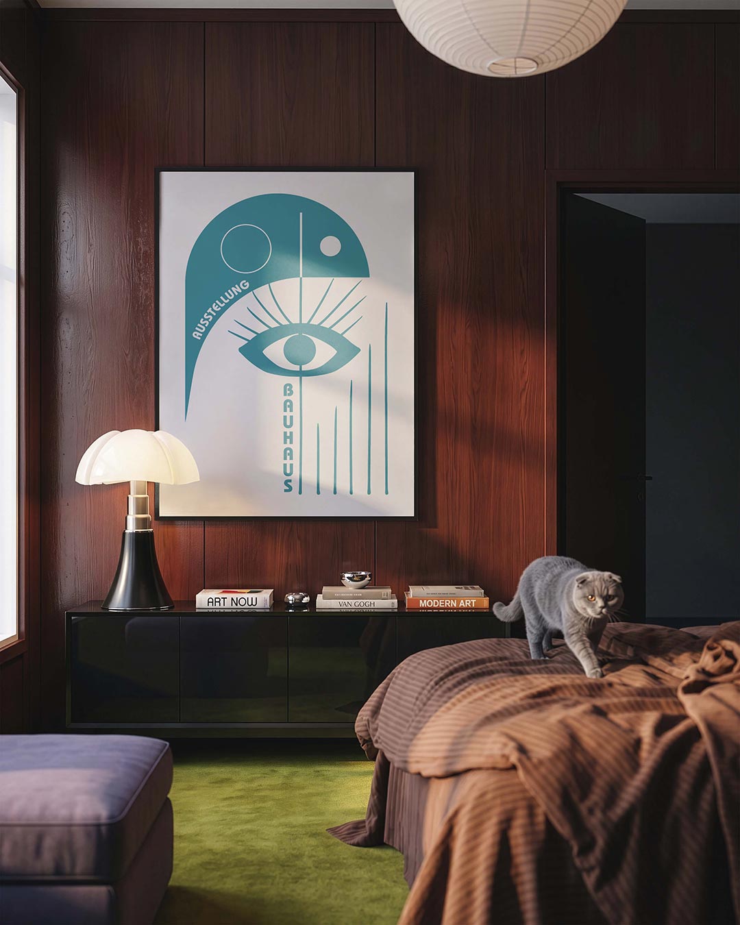 Oog en lijnen Poster