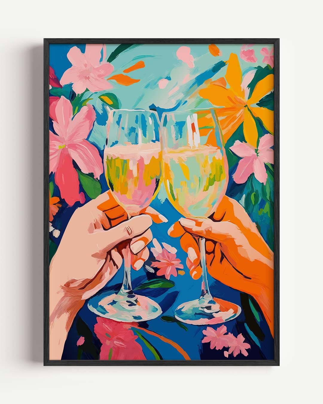 Vrolijke Toast Poster-WallArtistic