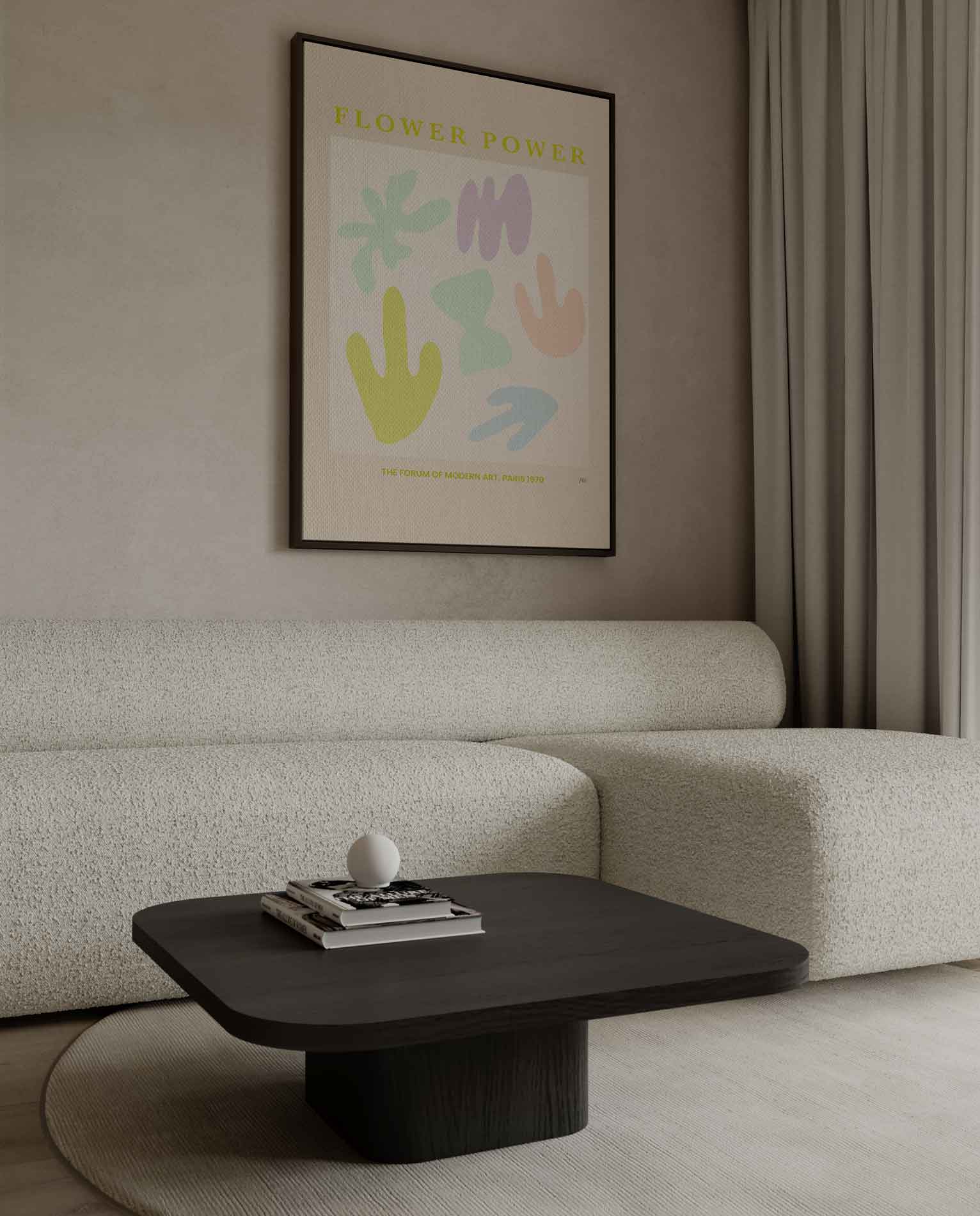 Flower Power Abstracte Kunstposter