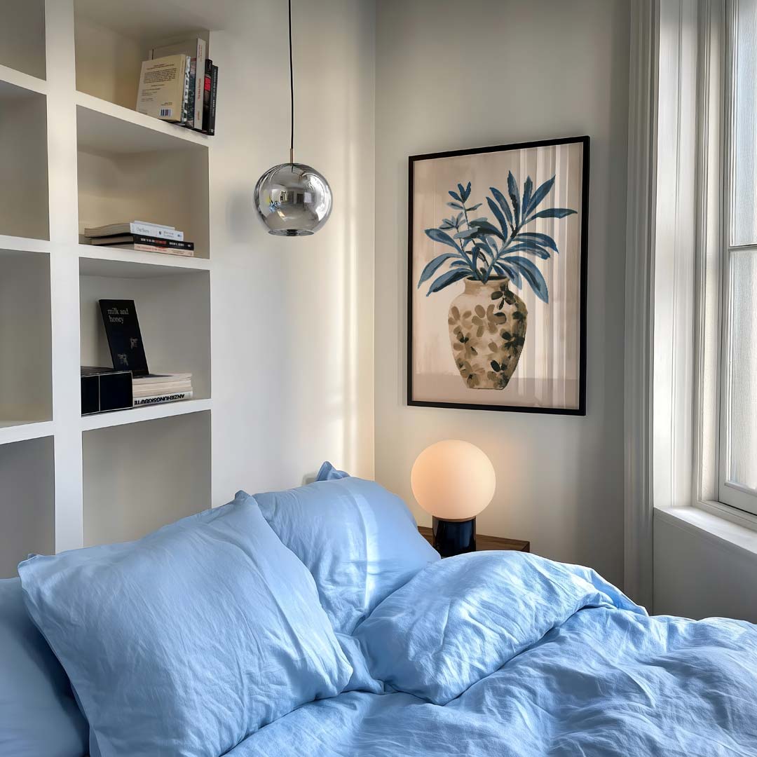 Stijlvolle Botanische Bloemenvaas Poster-WallArtistic