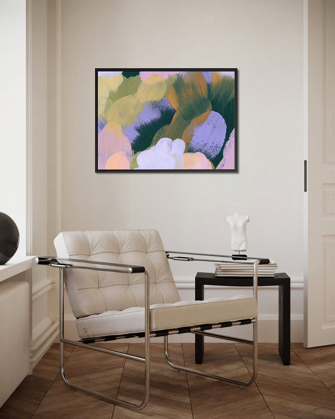 Kleurrijke vegen Kunstwerk