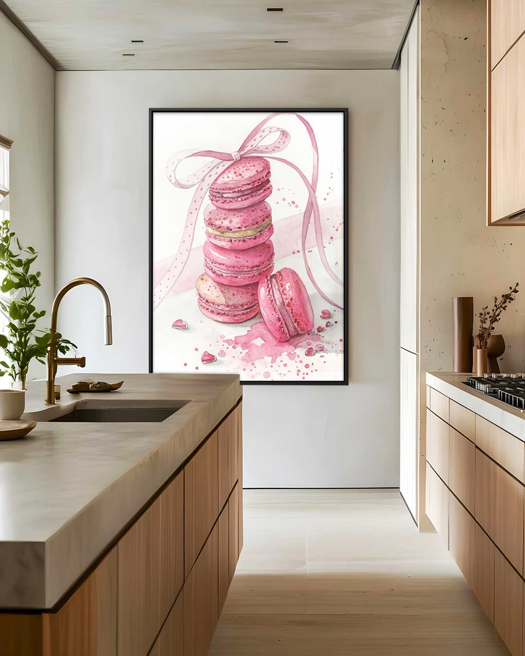 Zoete Macaron Fantasie Kunstwerk-canvas-dibond-plexiglas-wanddecoratie-WallArtistic