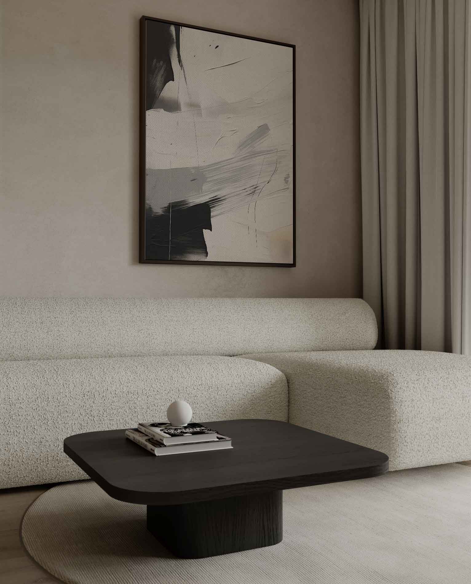 Mystiek in Monochroom Kunstwerk-canvas-dibond-plexiglas-wanddecoratie-WallArtistic