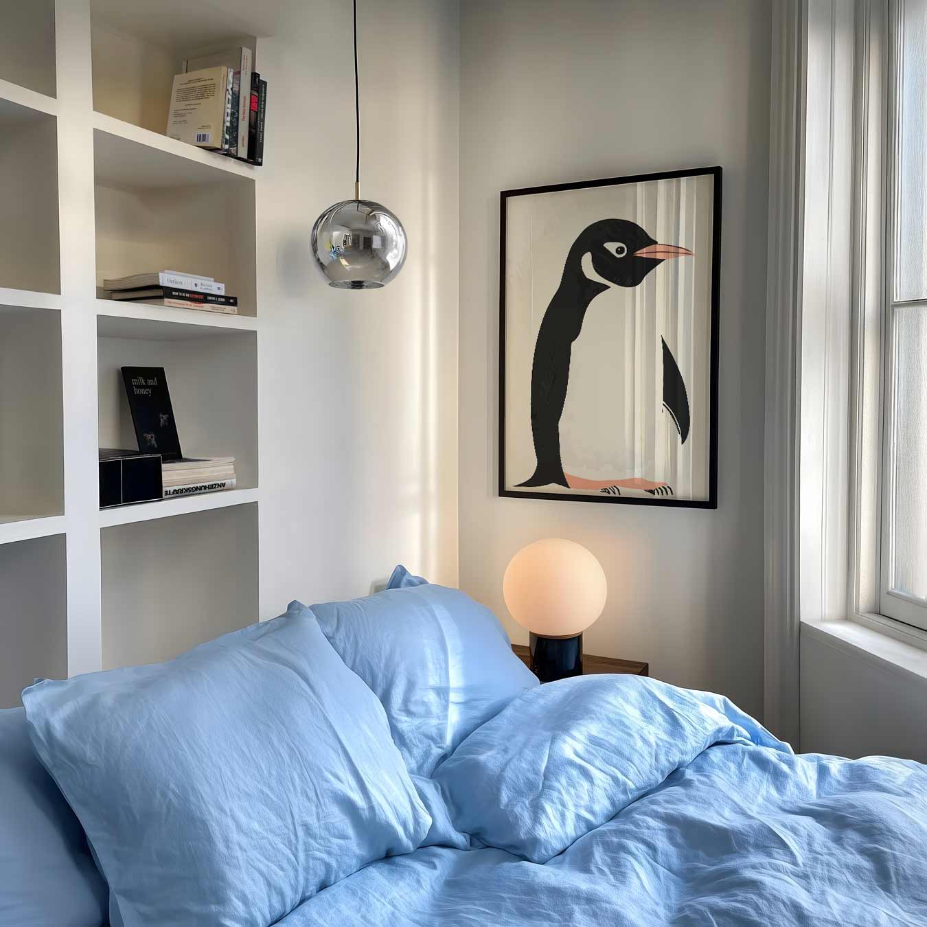 Minimalistische Pinguïn Poster-WallArtistic