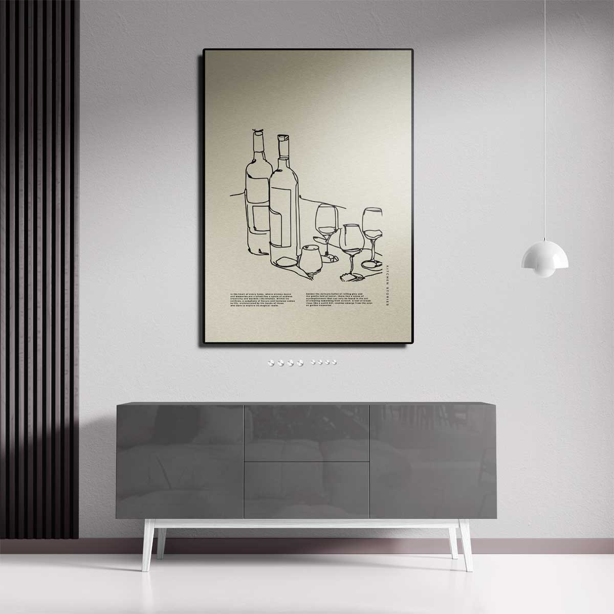 Keukenverhalen: Wijn en Gezelligheid Kunstwerk-canvas-dibond-plexiglas-wanddecoratie-WallArtistic