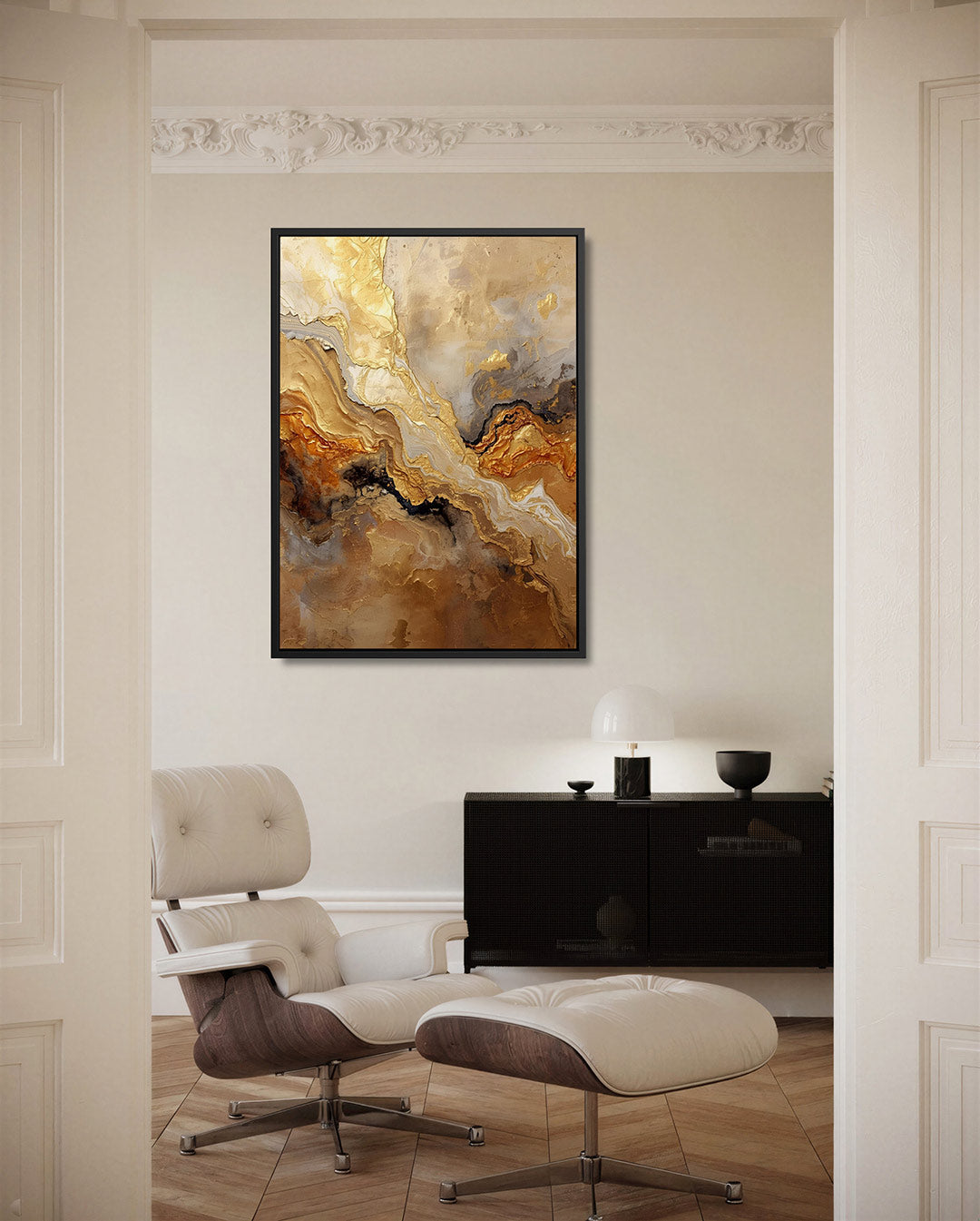 Gelaagde aardetinten Kunstwerk