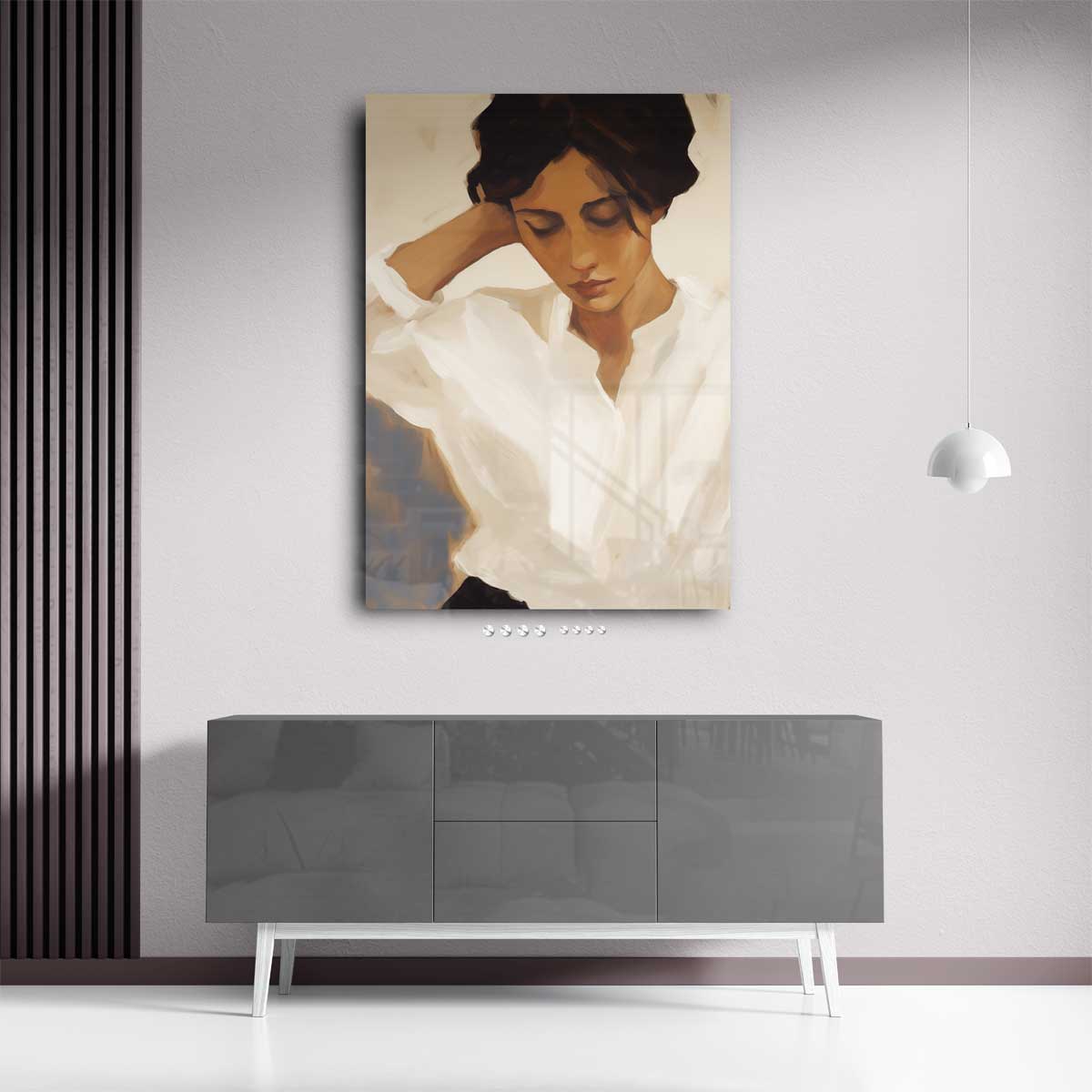 Vredige Overpeinzing Kunstwerk-canvas-dibond-plexiglas-wanddecoratie-WallArtistic