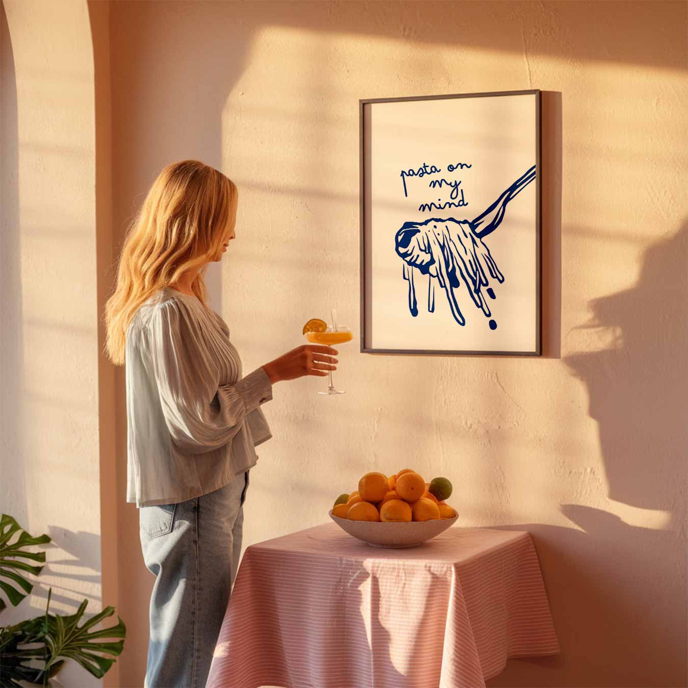 Pasta On My Mind Poster