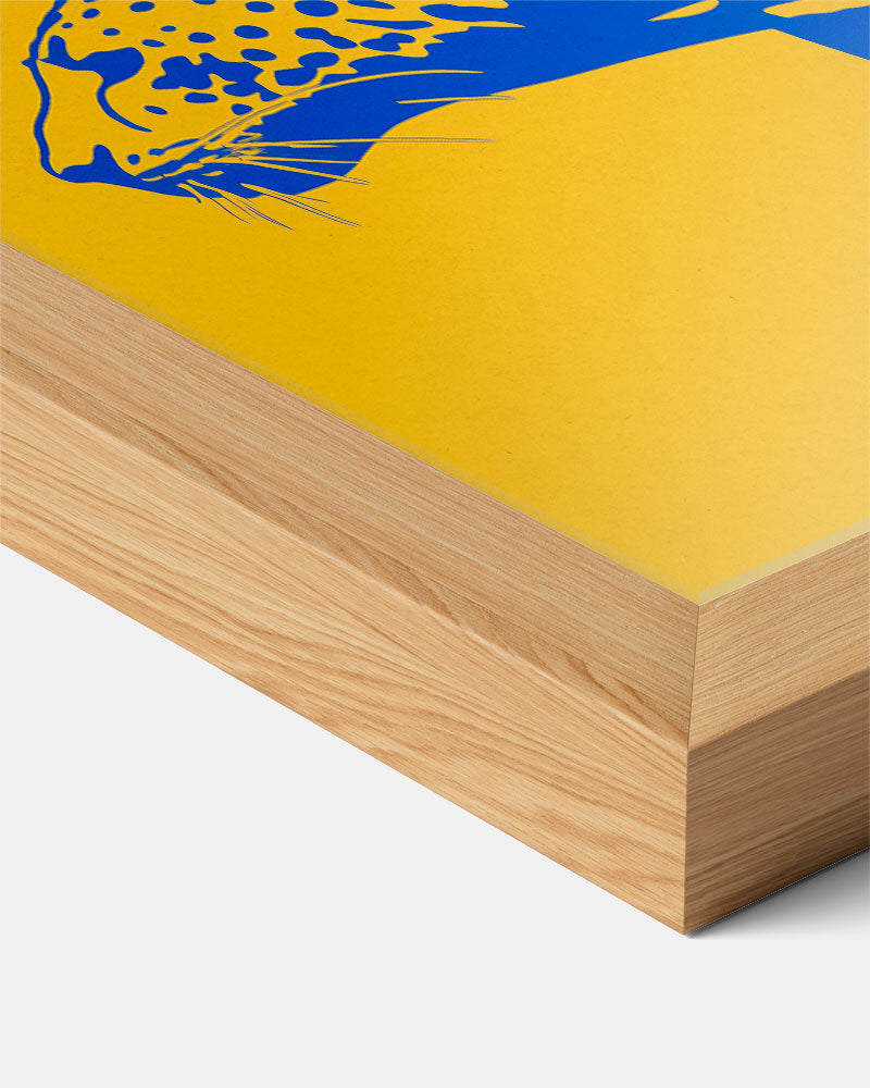 Wilde Katten in Geometrische Stijl Poster-WallArtistic