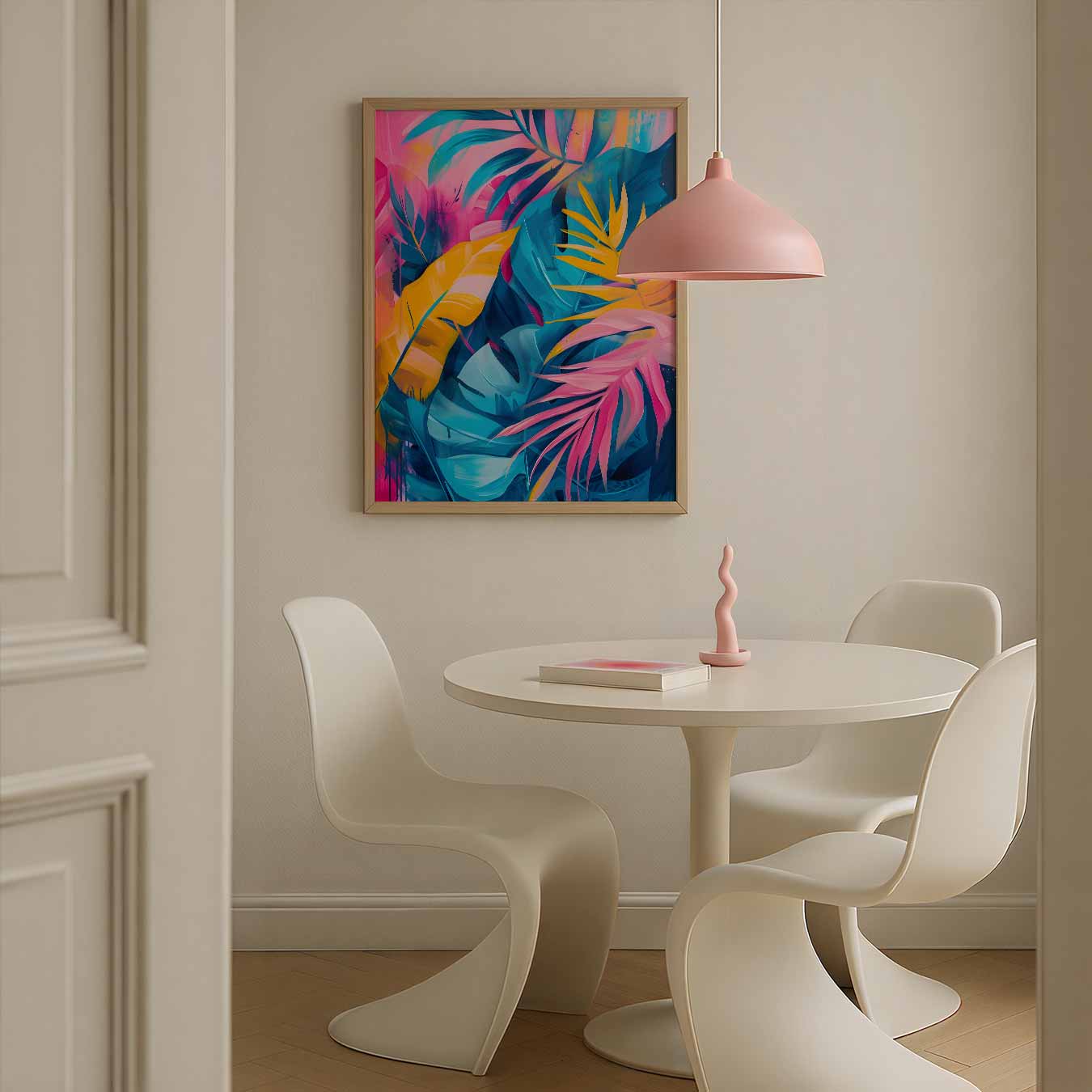 Tropisch Bladervuurwerk Poster