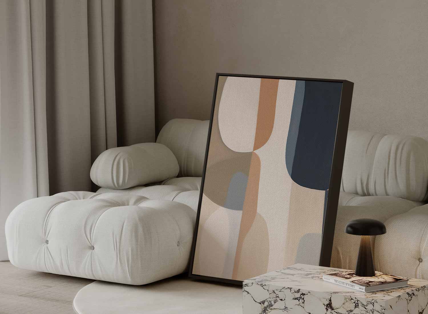 Eenvoudige Harmonie Kunstwerk-canvas-dibond-plexiglas-wanddecoratie-WallArtistic