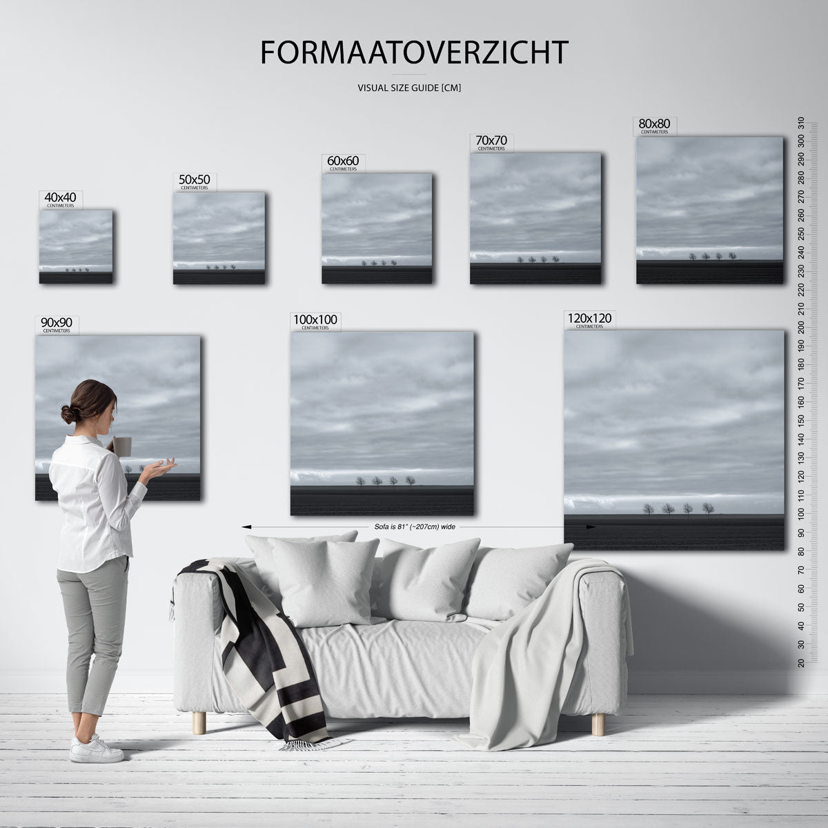 Bomenrij Kunstwerk