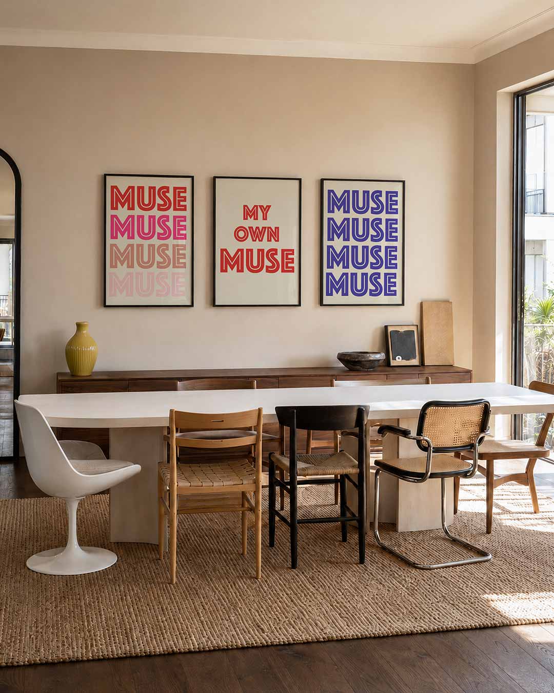 Kleurvolle herhaling Posterset