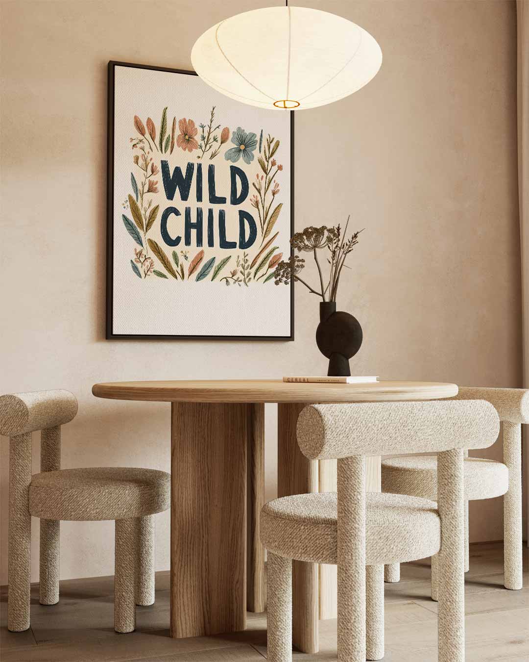 Wild Child Botanische Kunstprint Kunstwerk-canvas-dibond-plexiglas-wanddecoratie-WallArtistic