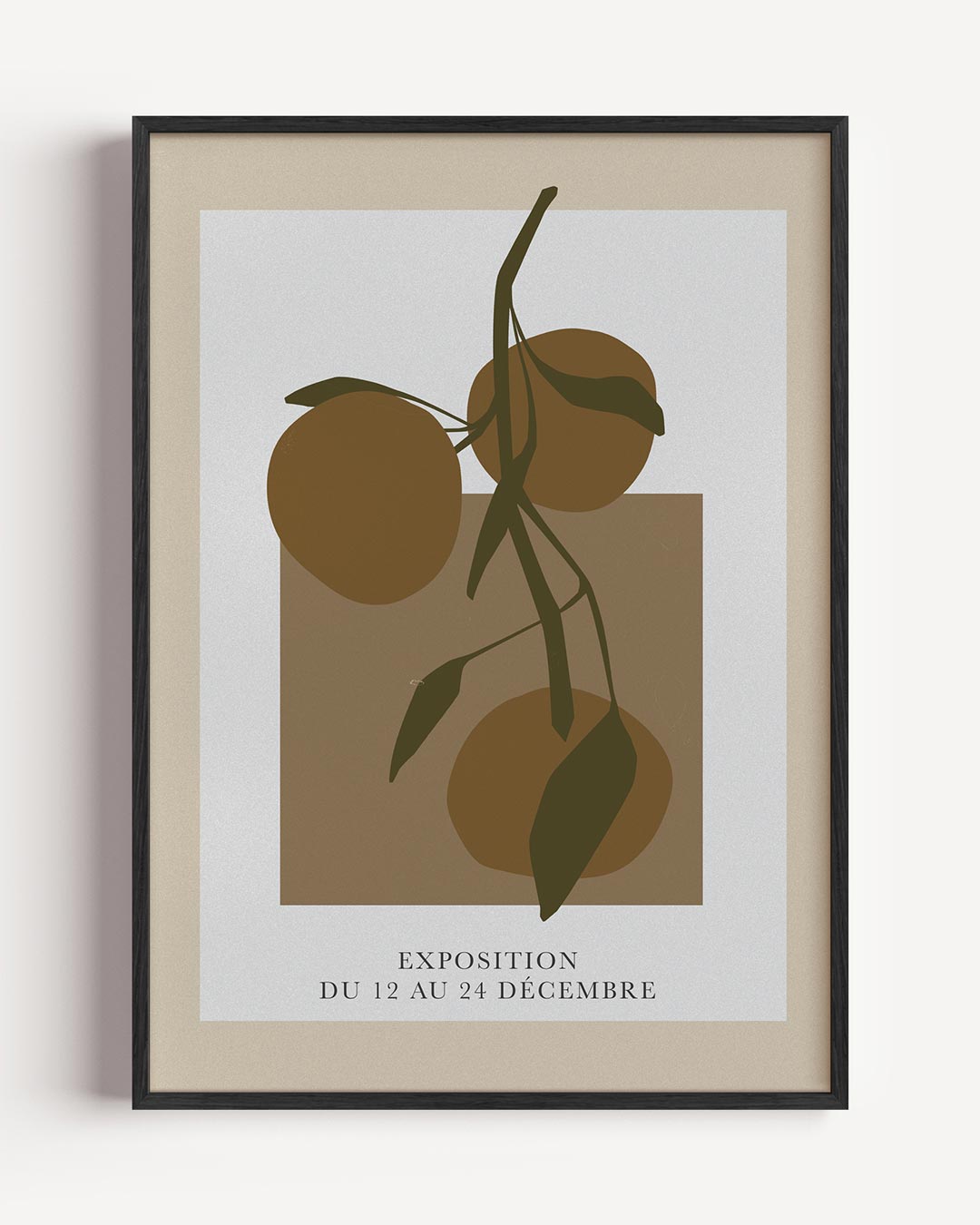 Moderne Sinaasappel Expositie Poster-WallArtistic