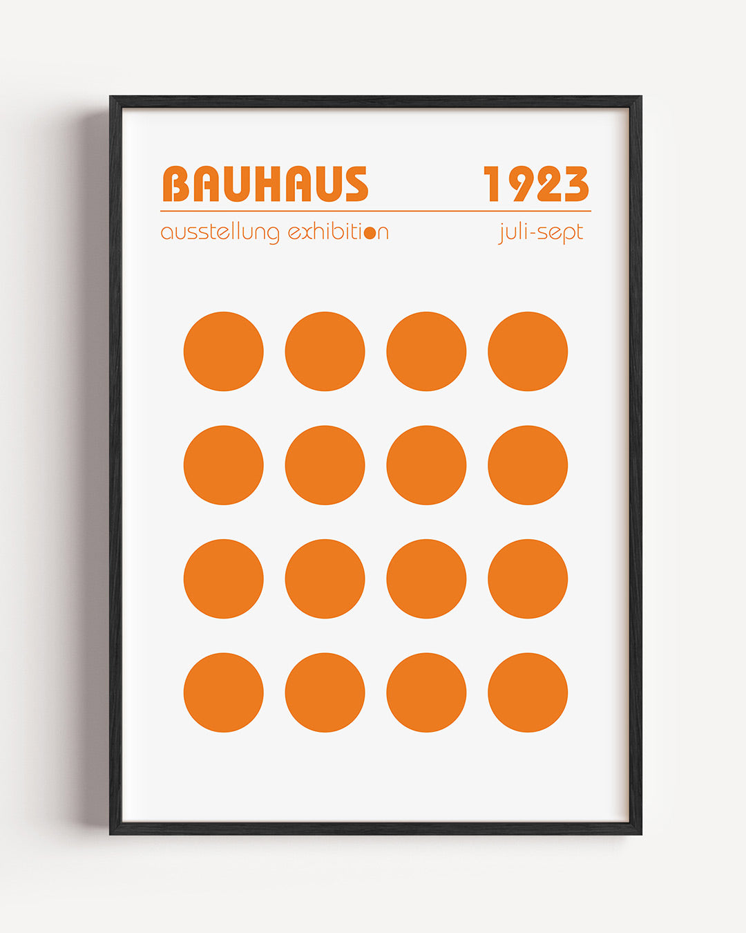 Cirkelritme oranje Poster