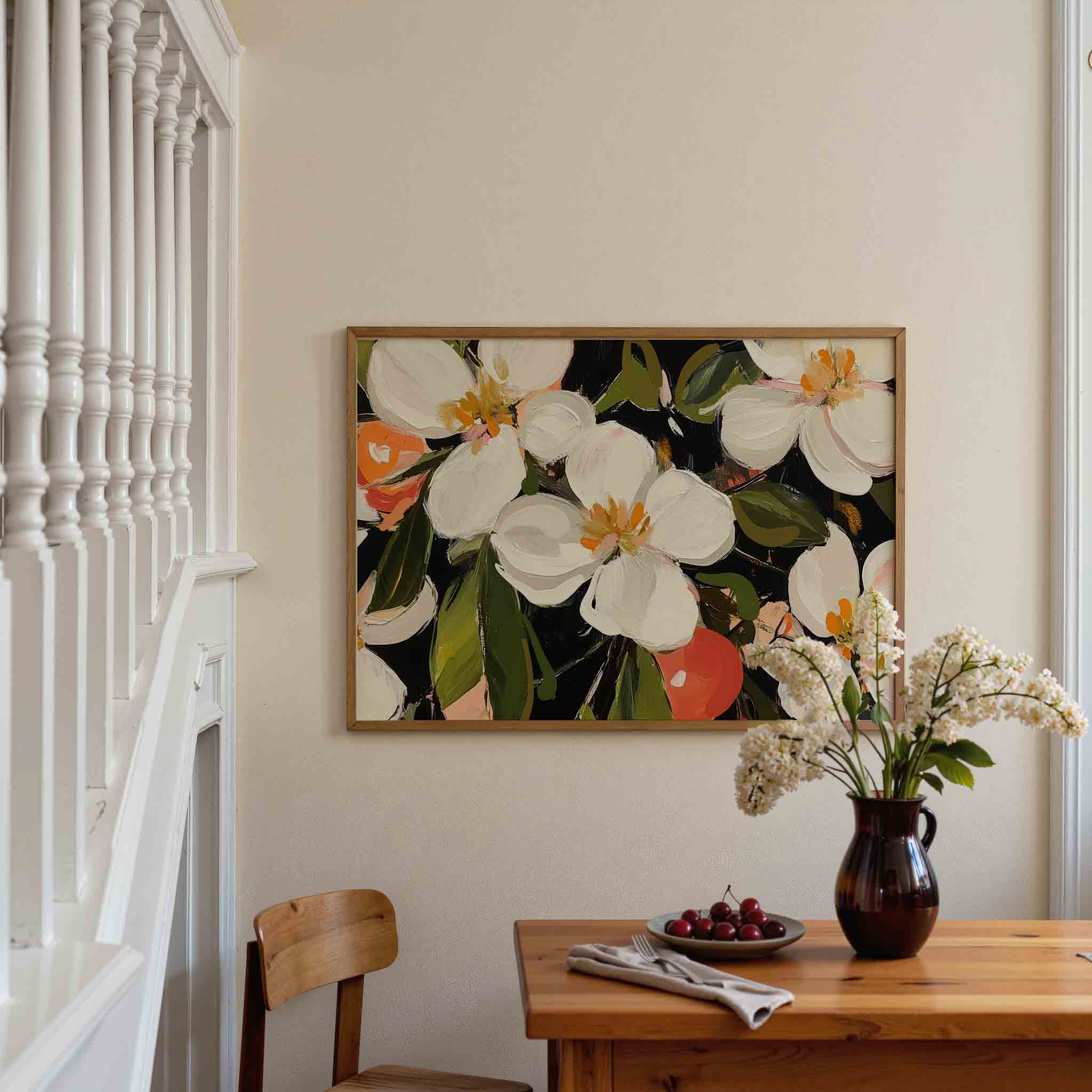 Bloemen en bladeren Poster