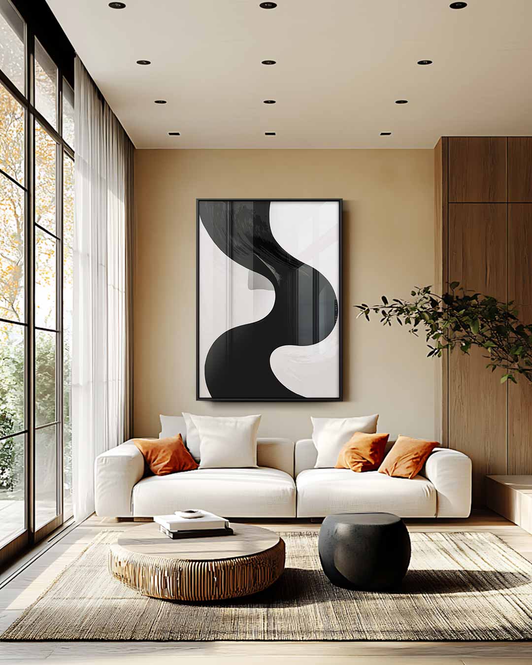 Stromende Schaduw Kunstwerk-canvas-dibond-plexiglas-wanddecoratie-WallArtistic